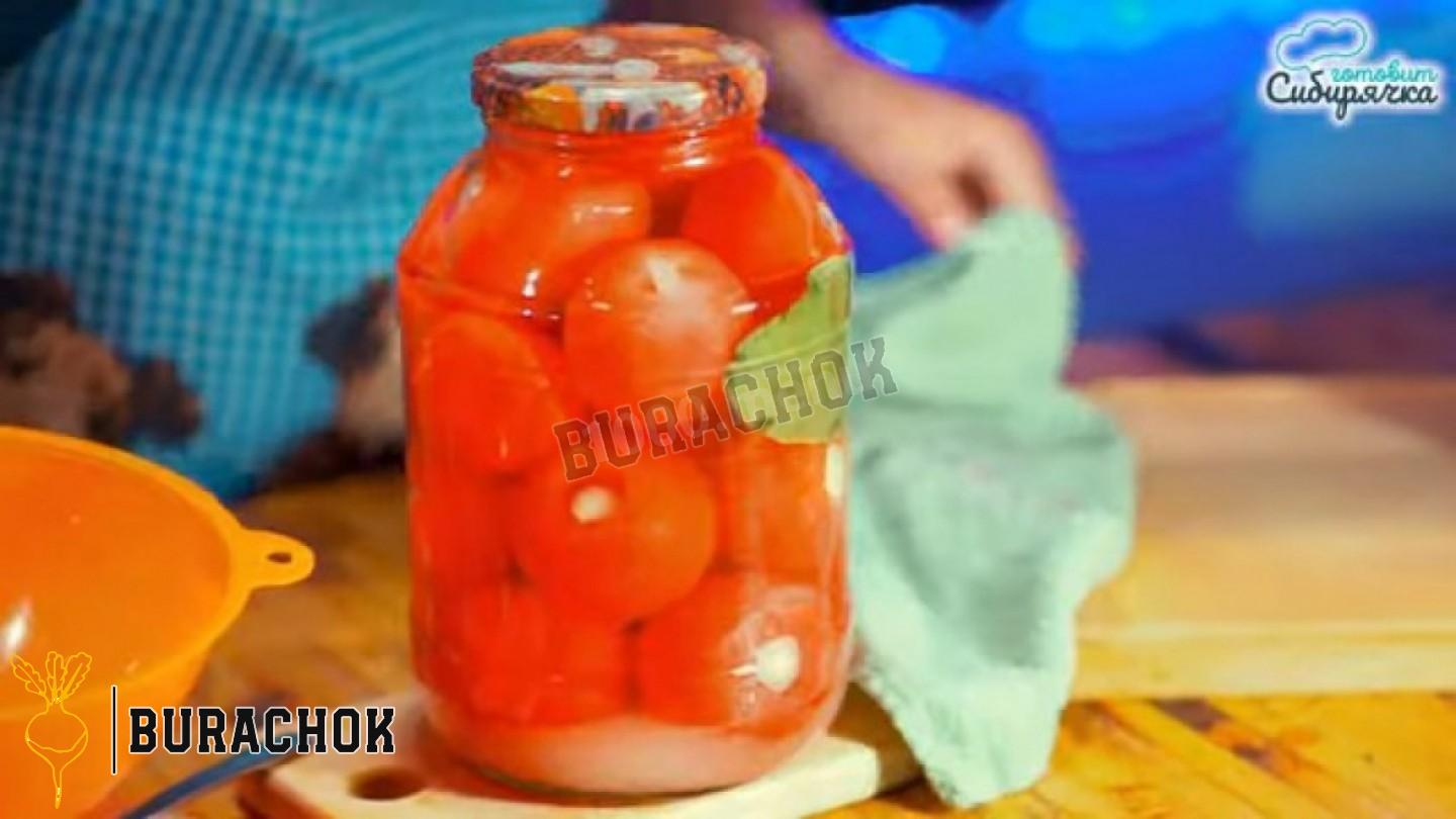 Мариновані помідори з часником на зиму